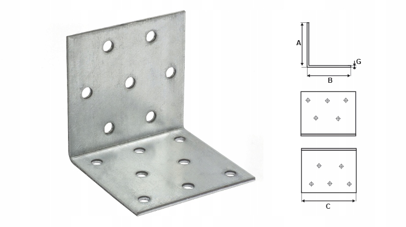 

Kątownik Płytkowy 60x60x60mm 1 szt