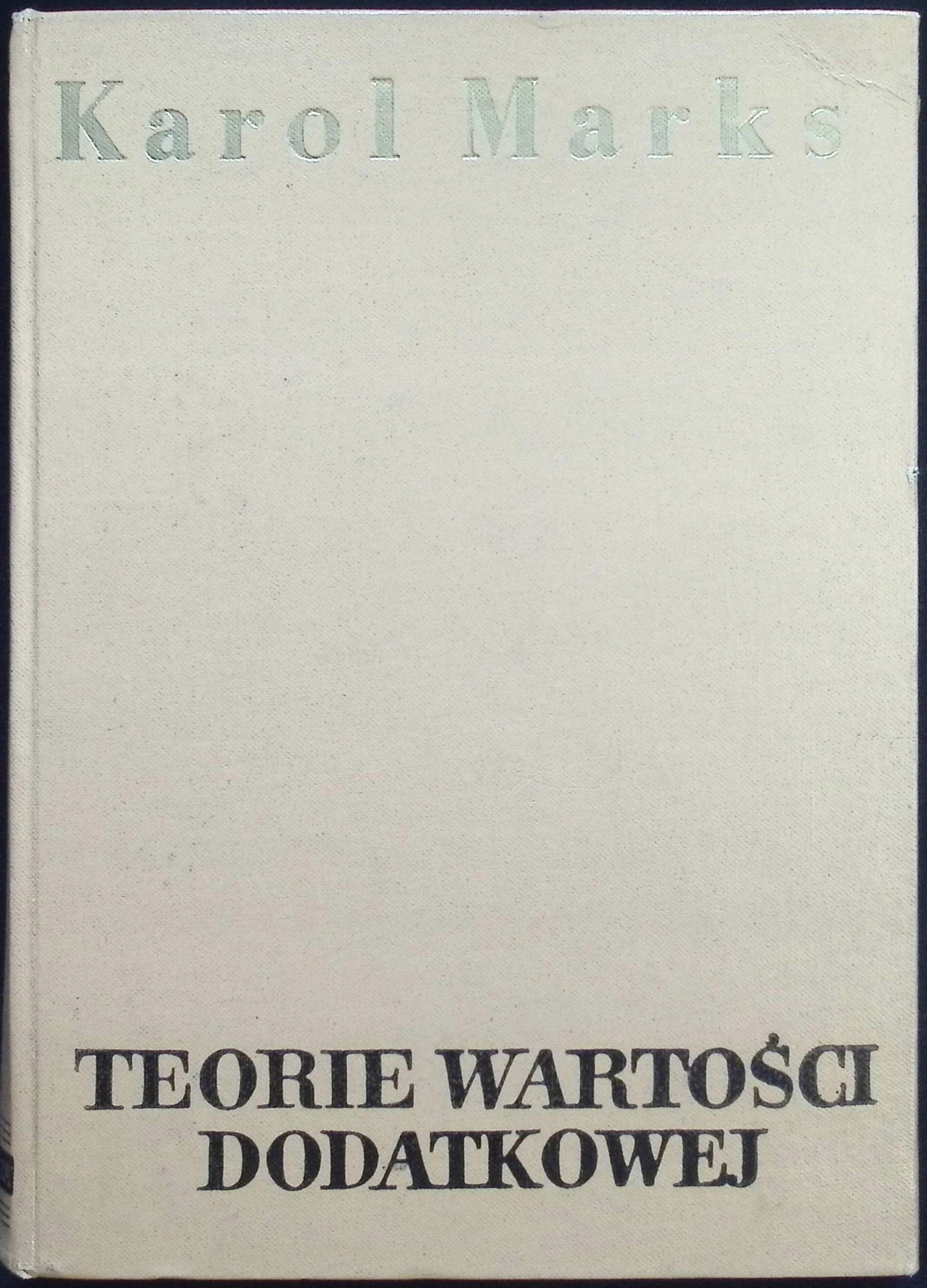 Teorie wartości dodatkowej tom 4 cz 3