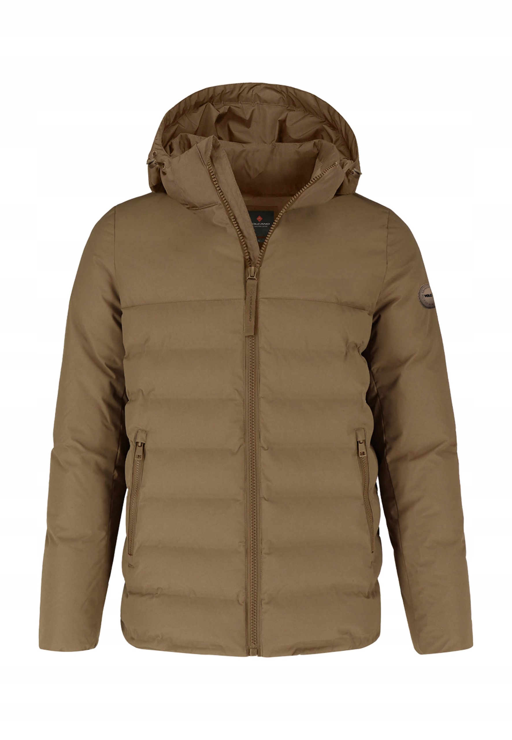 Pánská Prošívaná Zimní Bunda Béžová Volcano J-gawir L