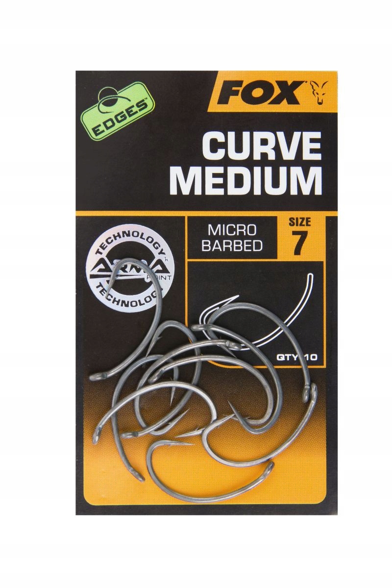 Haczyki Edges Curve Shank Medium Roz6 Fox Hak Haki