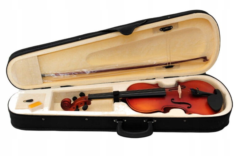EVER PLAY EV-01 3/4 PRIMA SKRZYPCE FUTERAŁ SMYCZEK KALAFONIA ZESTAW