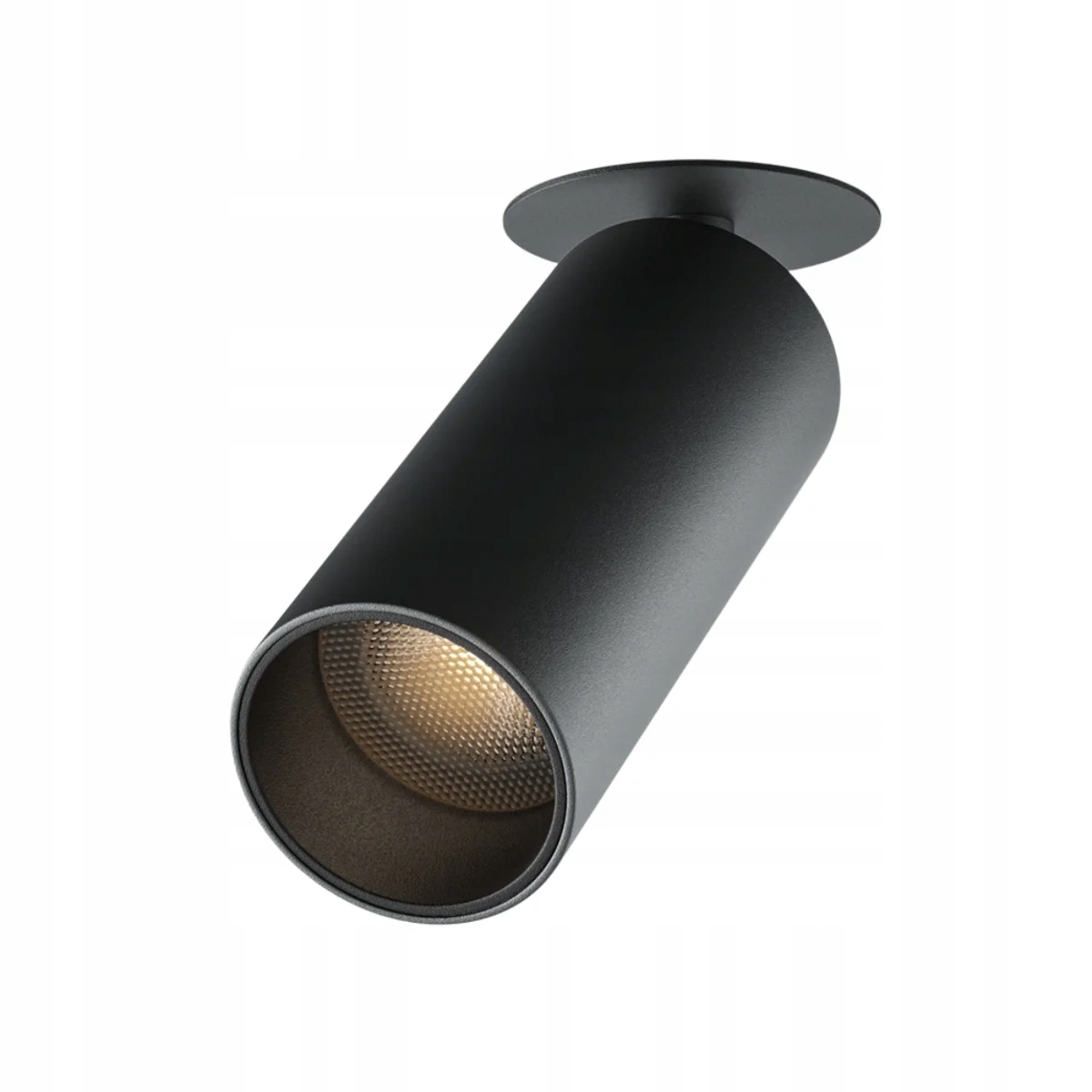 Zapuštěné kulaté svítidlo, moderní černá pohyblivá Led trubice 3000K Maytoni