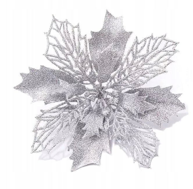 Kvet Poinsettia K Dekorácii na vianočný stromček, kvet Hviezda Dekorácia 16 CM