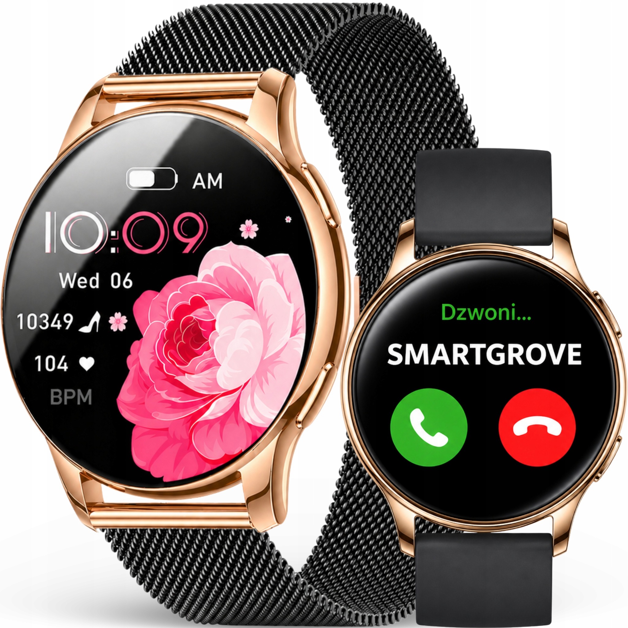 Smartwatch Dámske Hodinky Vodotesné Hovory Náramok Smart Watch