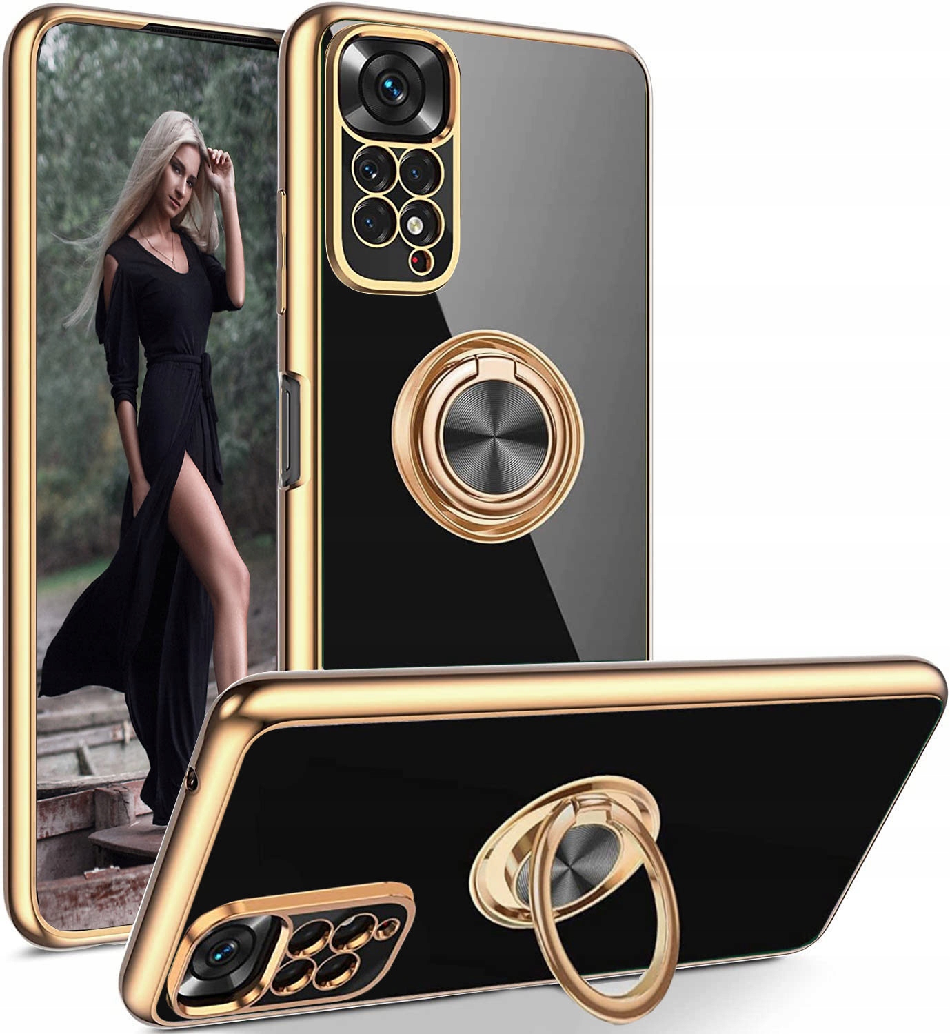 ETUI FLEXI RING DO XIAOMI REDMI NOTE 11 11s +SZKŁO