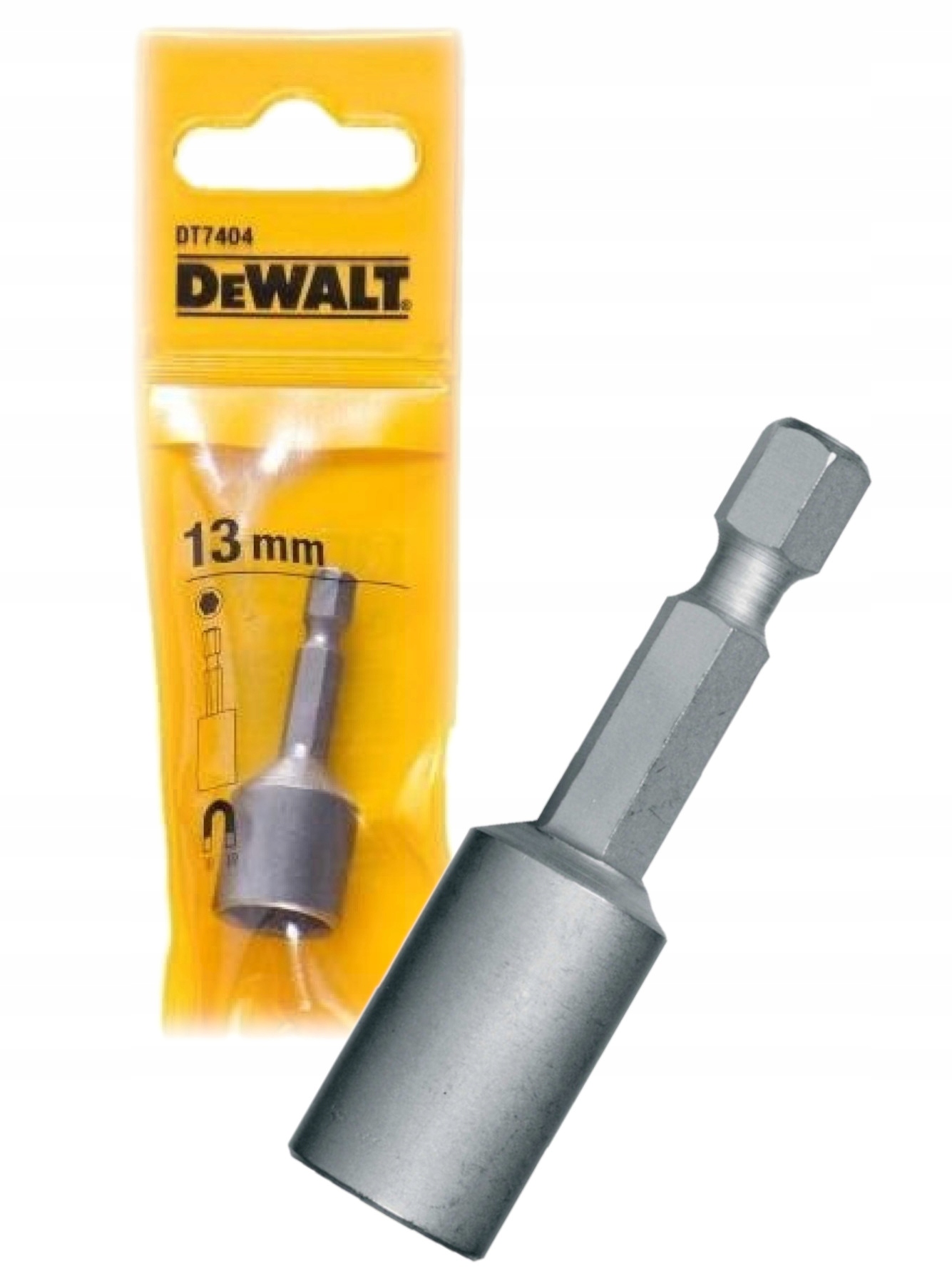 DeWALT Nasadka magnetyczna sześciokątną 1/4" 13 mm DT7404