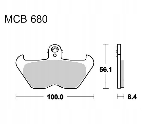 Klocki hamulcowe TRW MCB680