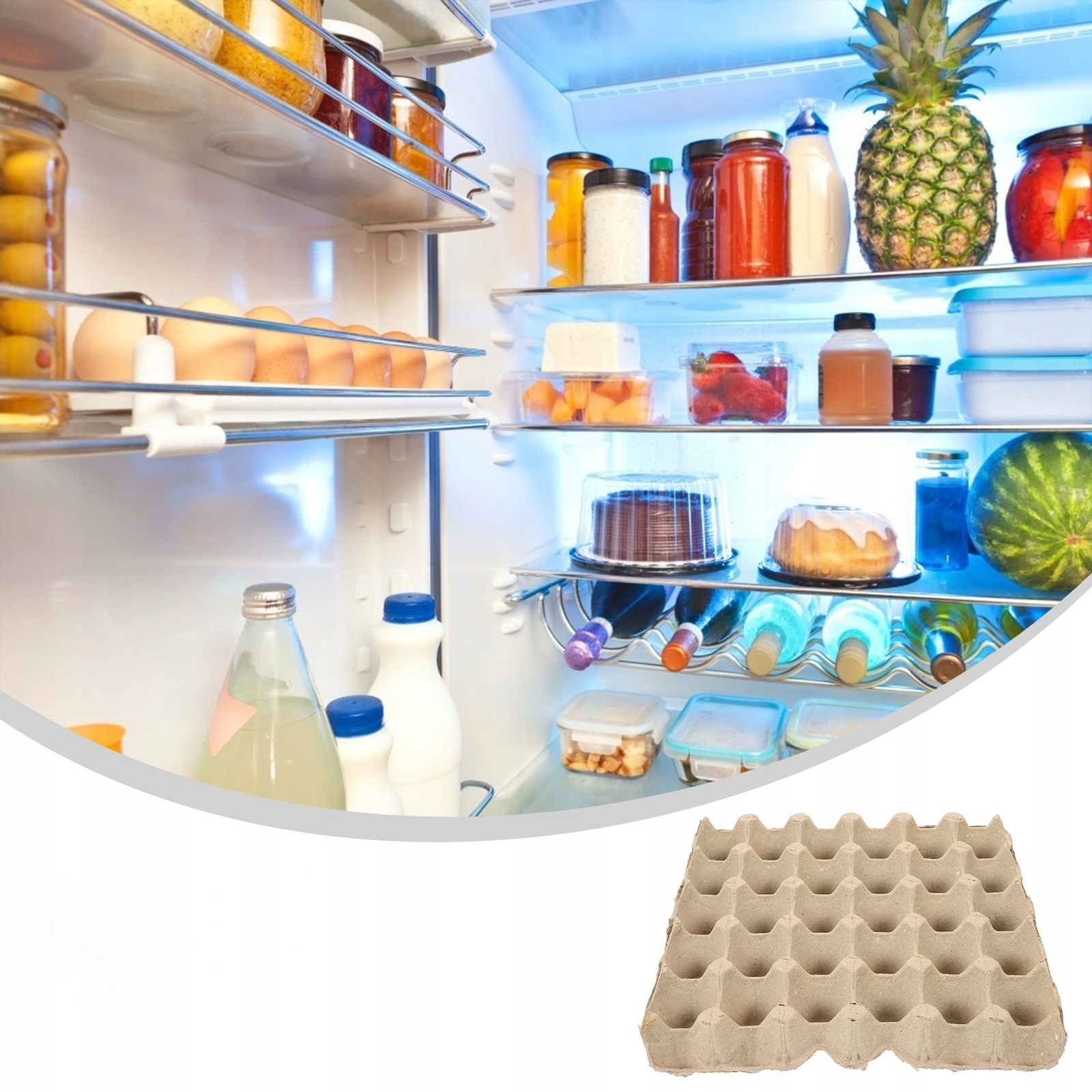 5 SZT. PŁASKICH JAJ PAPIEROWYCH PUDEŁKO PO JAJACH PUSTE JAJKO Liczba jaj w opakowaniu 1