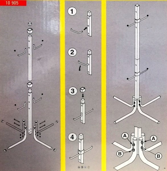 Metalowy stojak wieszak na opony koła felgi Marka Unitec