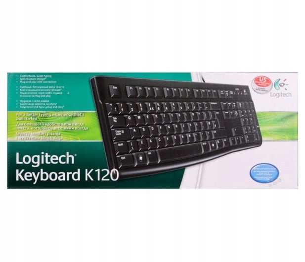 Klawiatura Logitech K120 czarna