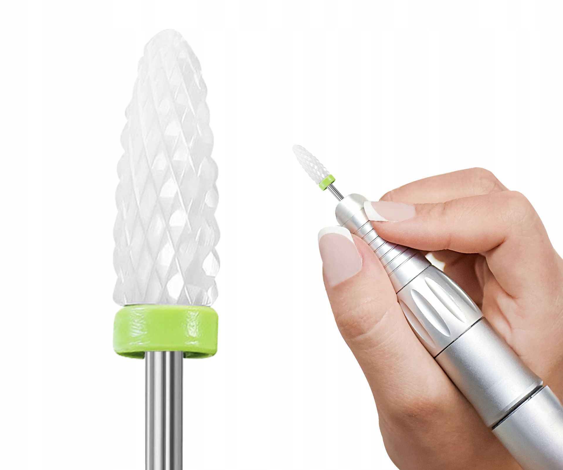 Frez Ceramiczny Stożek Hybryda Żel Akryl