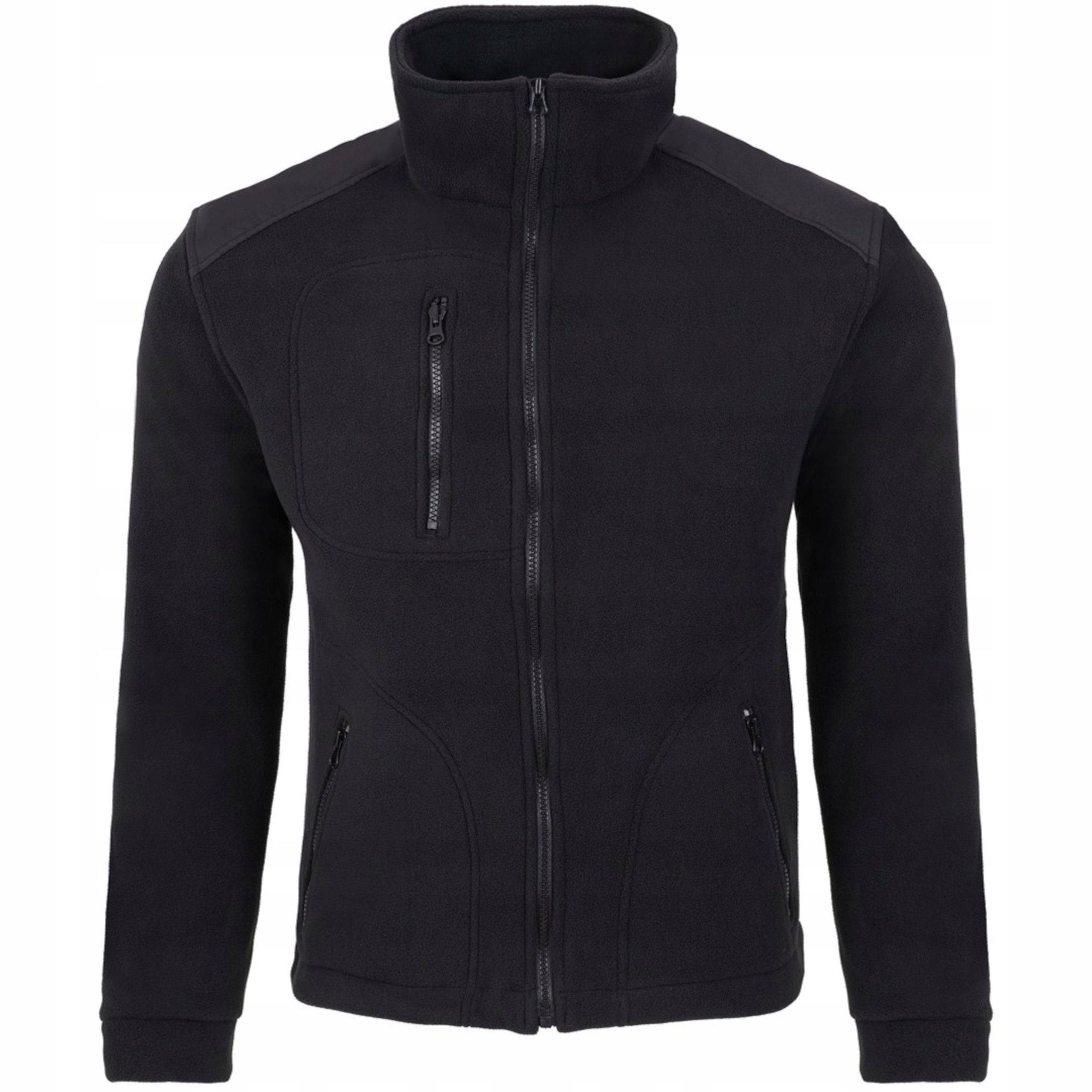 Jhk silná teplá mikina fleecová Flra 340 Premium Bk/bk Černá 3XL