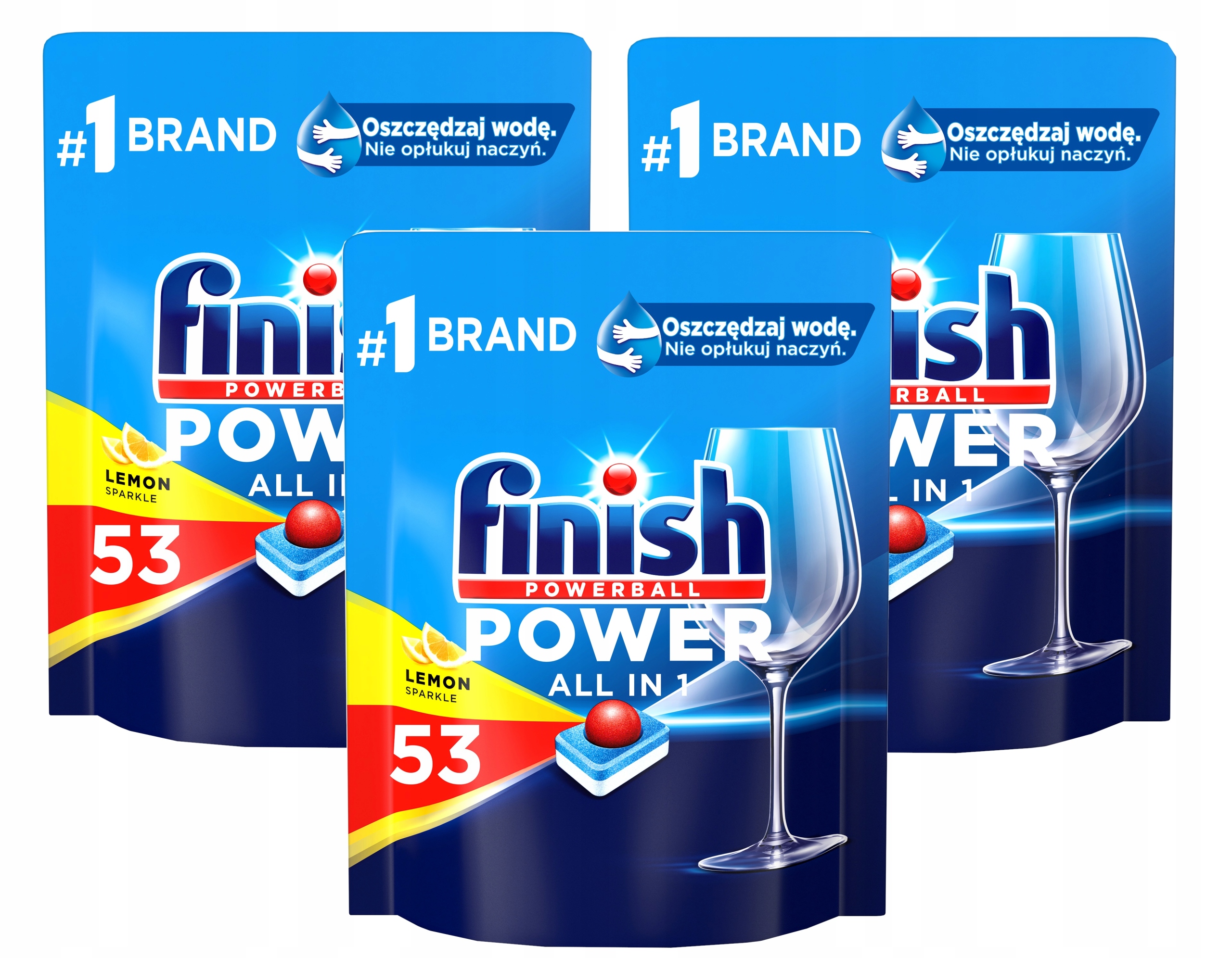 Levně Finish Power All in 1 Lemon Tablety myčky nádobí 3x53