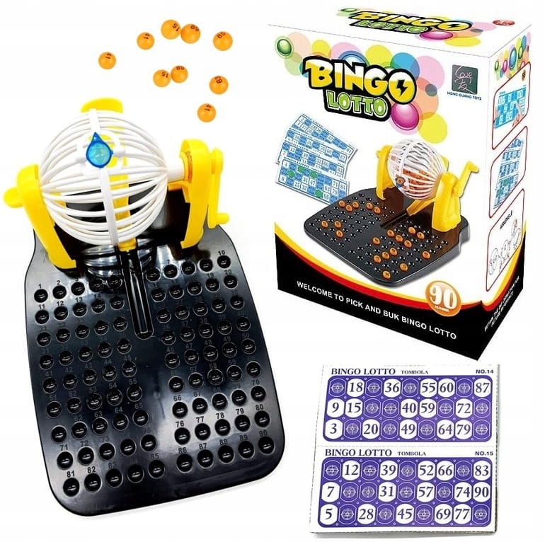 

Gra Rodzinna Bingo Lotto Loteria Maszyna Losująca
