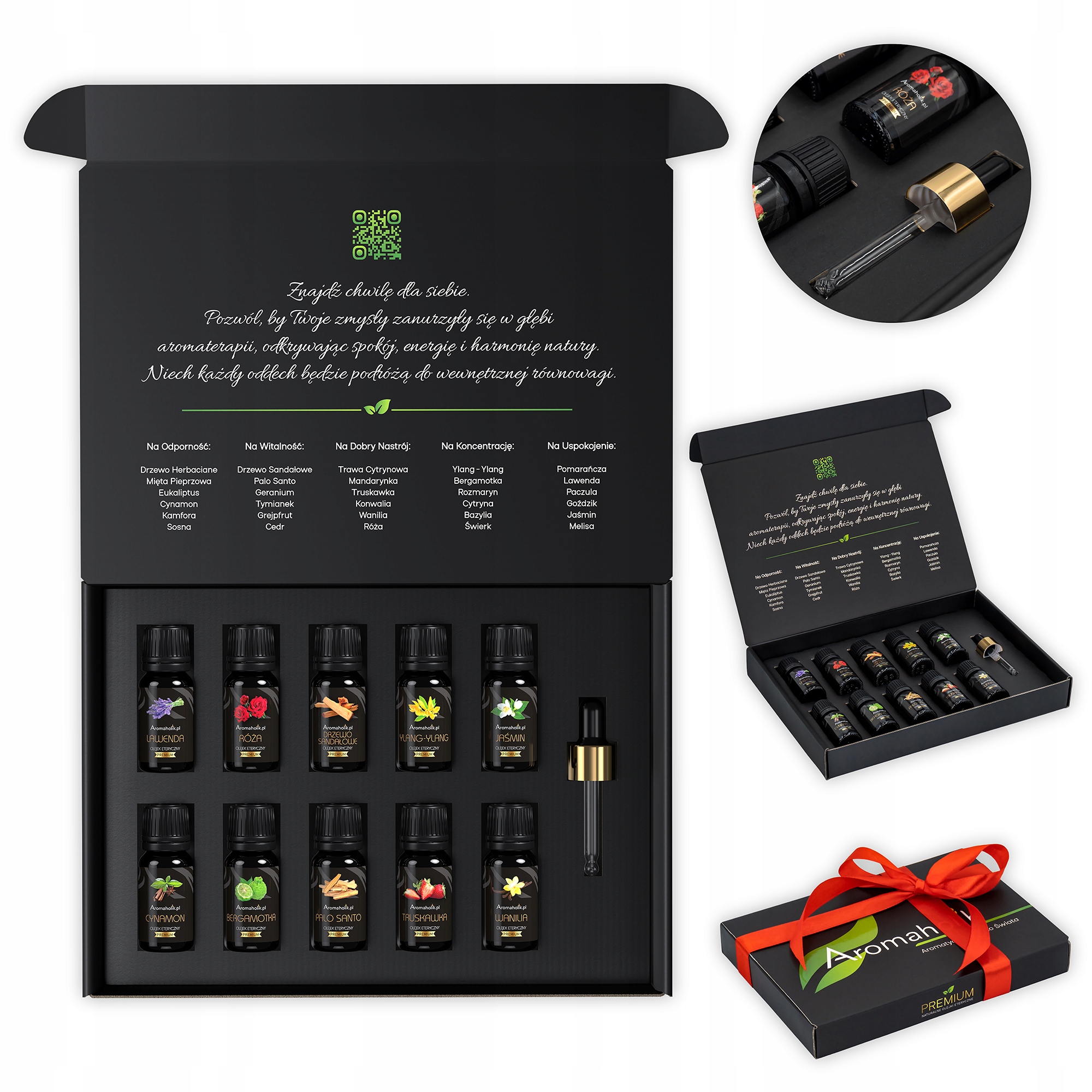 Olejki Eteryczne Zestaw Do Nawilżacza Dyfuzora Powietrza Naturalne 10szt