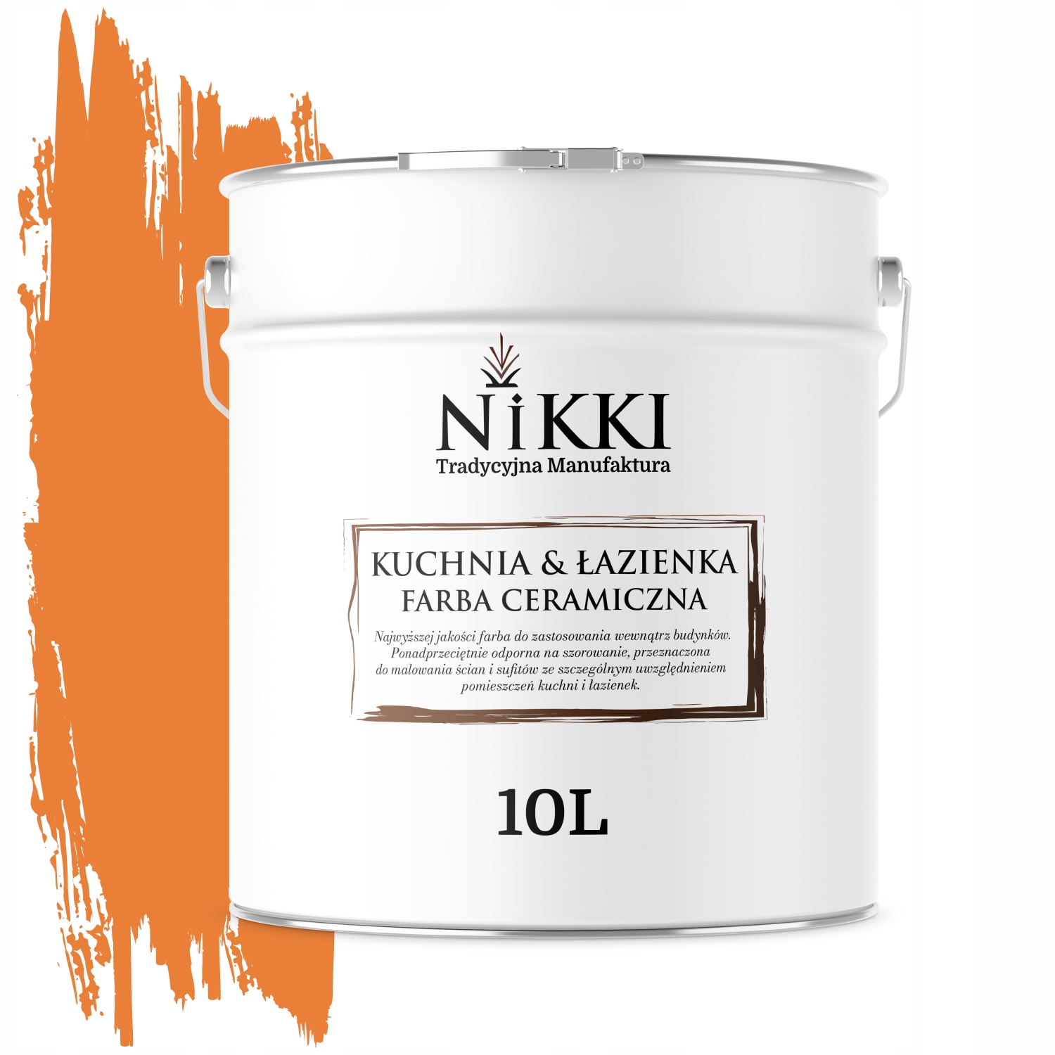 Keramická Farba Kuchyňa Kúpeľňa Oranžová Intenzívna H5933 10L Nástenná