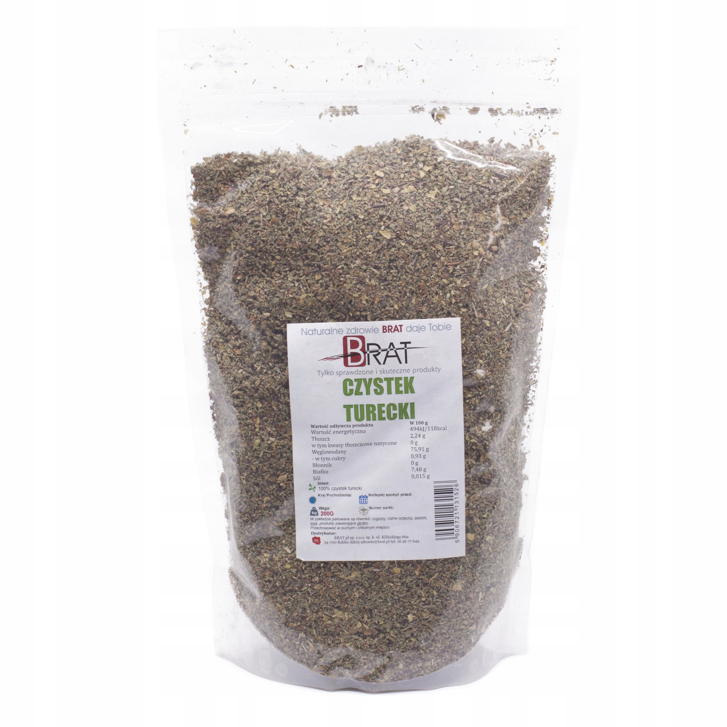 

Czystek Turecki suszony Cistus Incanus 200g