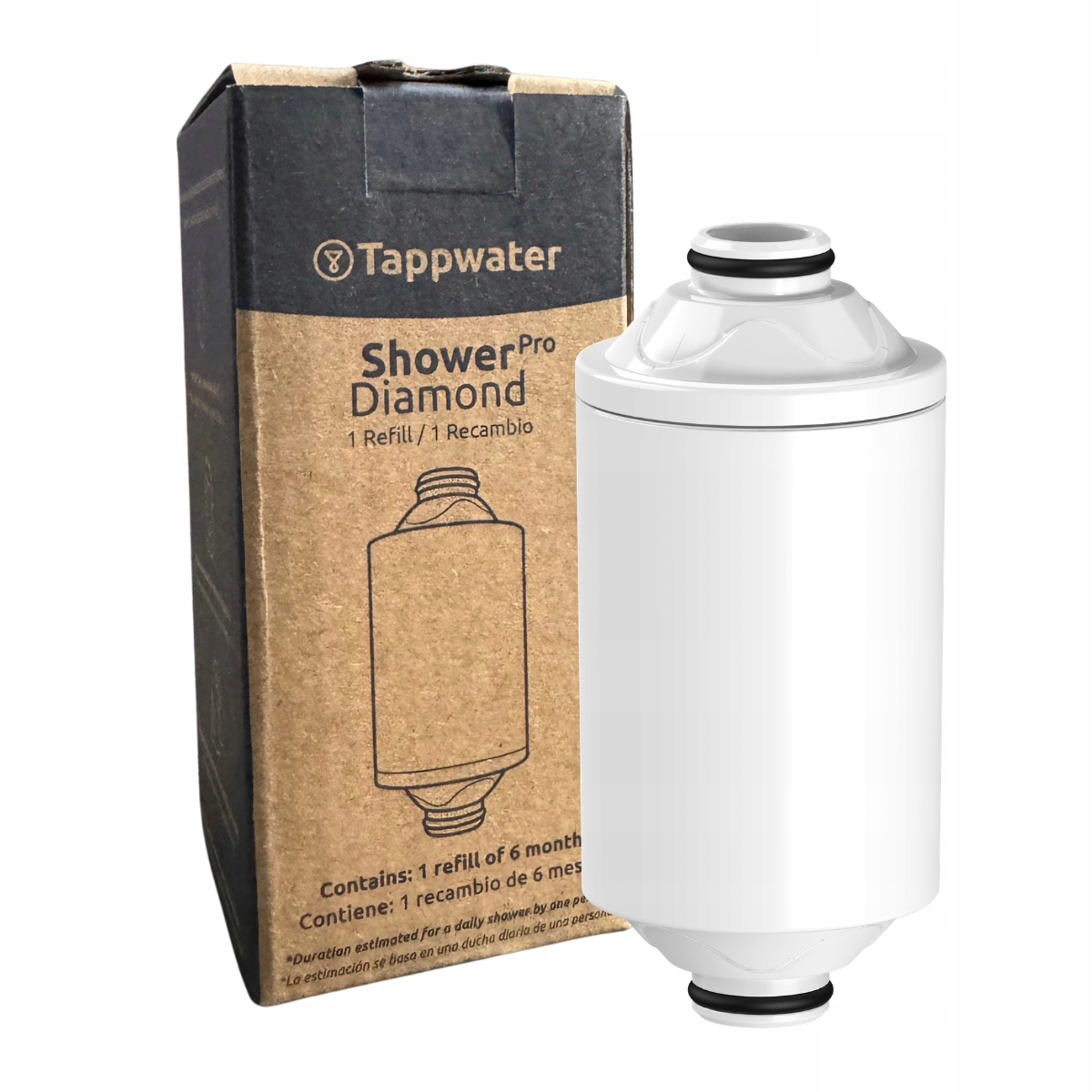 Wymienny wkład prysznicowy filtrujący wodę Tappwater ShowerPro Diamond
