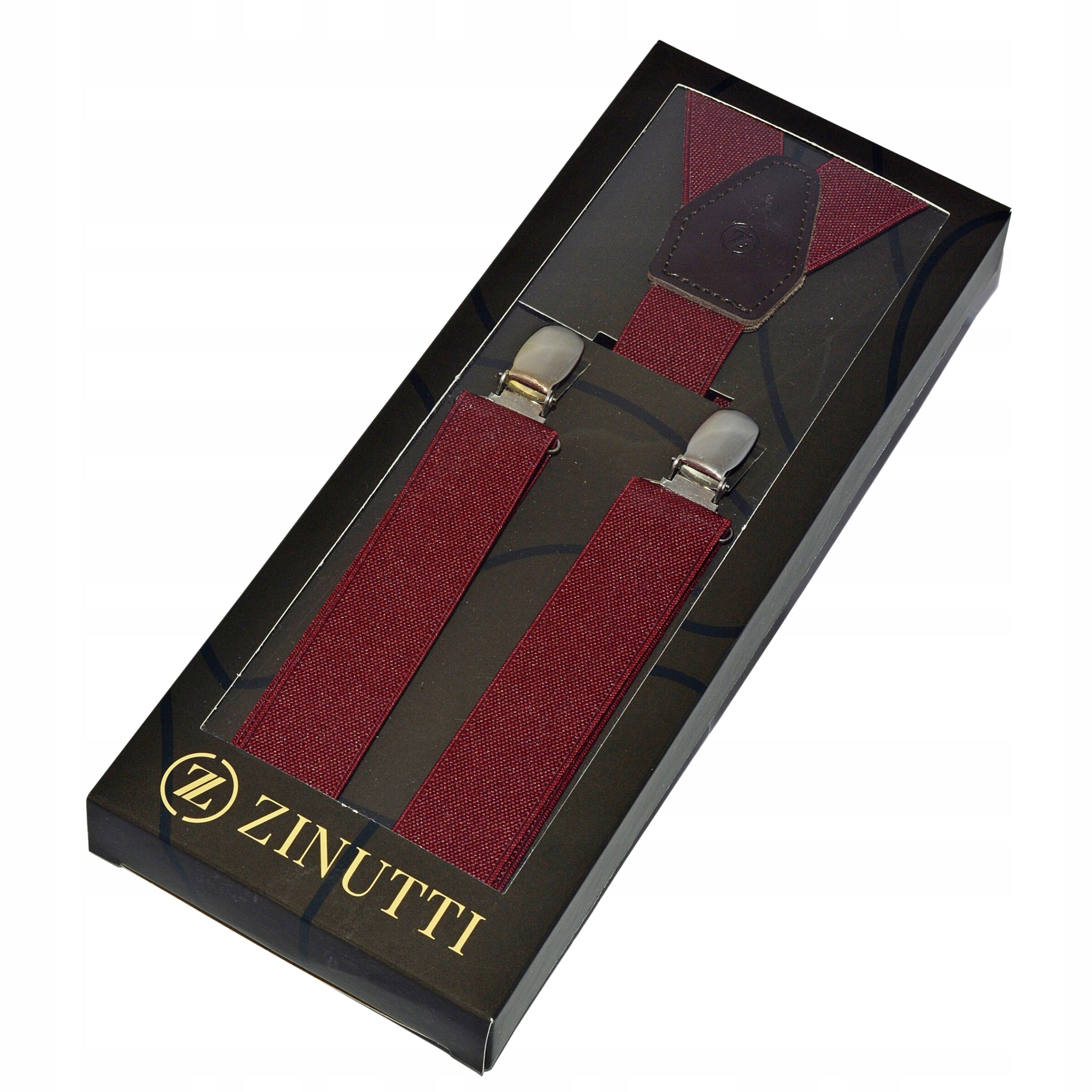 Szelki spodni granatowe + bordowe 2.5cm AUKCJA 2W1 Kolor dominujący bordowy