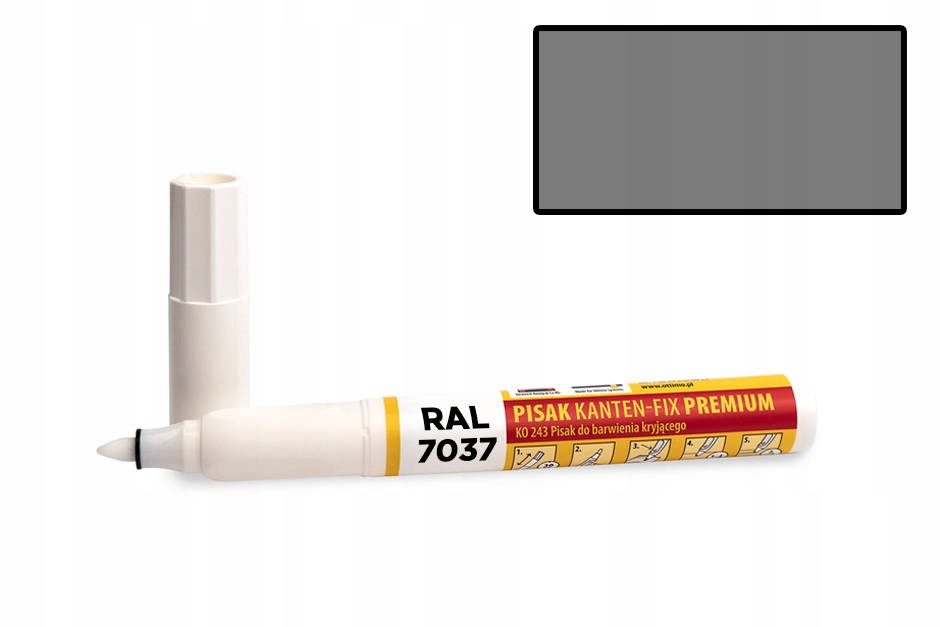 

Pisak retuszerski Kanten-fix szary stalowy RAL7037