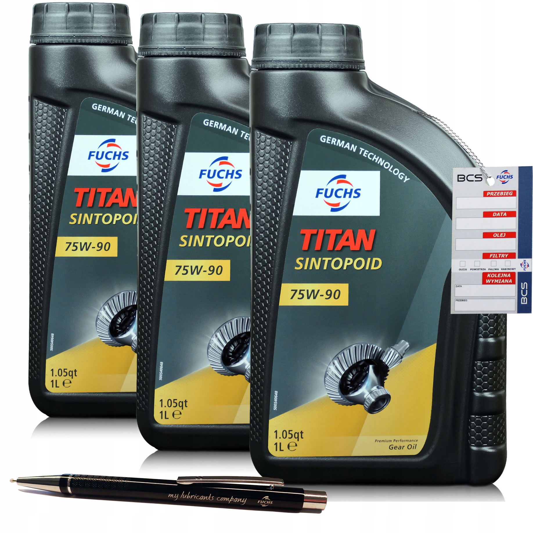 3 Litry Fuchs Titan Sintopoid 75W90 Olej Przekładniowy 3L