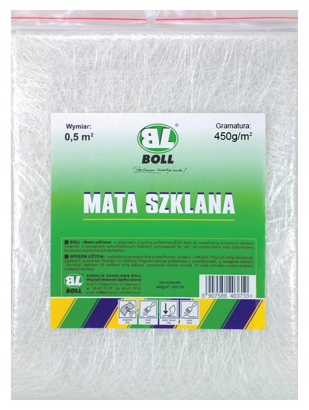 

Boll Mata Szklana 450g/m2 Wymiar 0,5m2 002195
