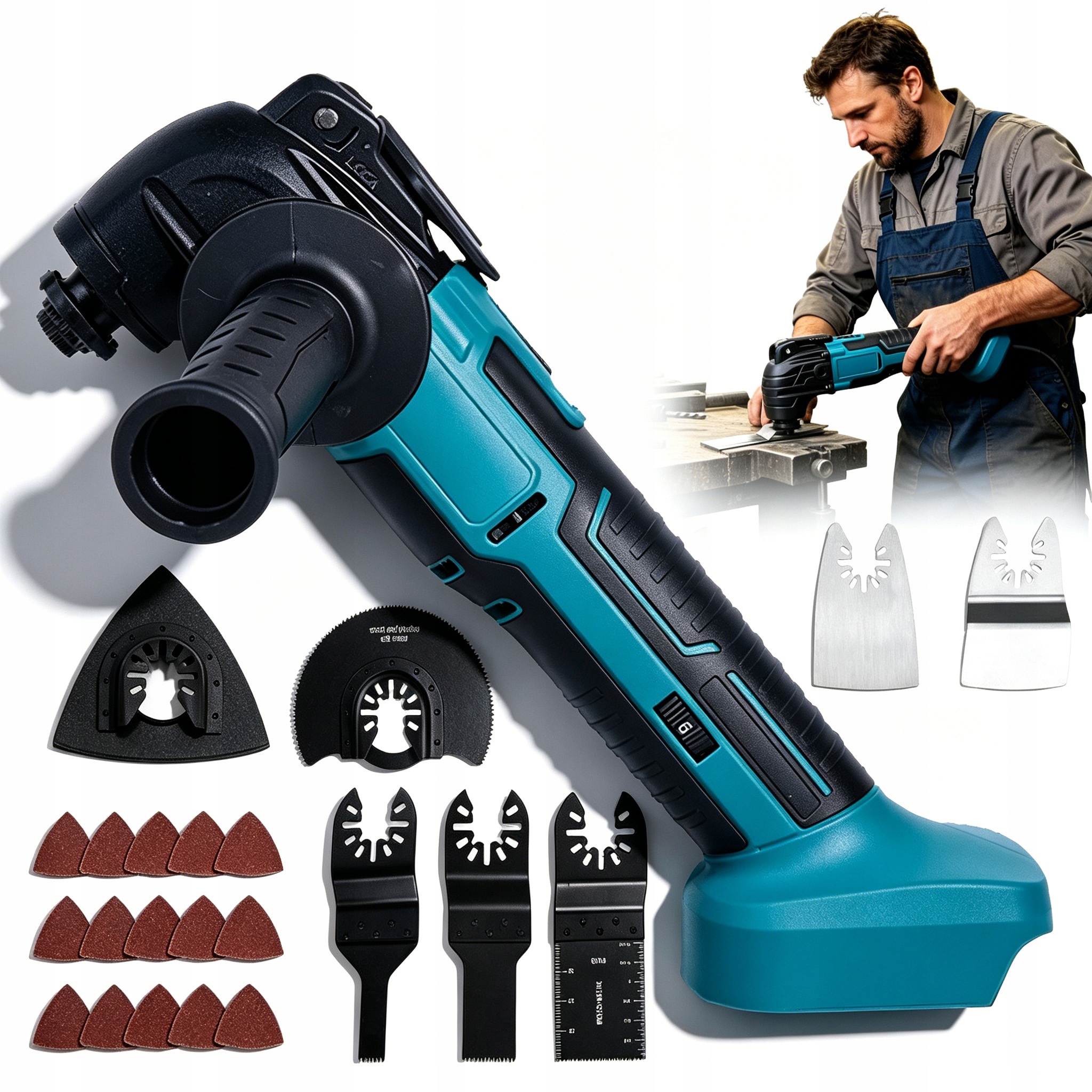 Multifunkční Bruska Multitool 18V 300W S 6 Rychlostmi