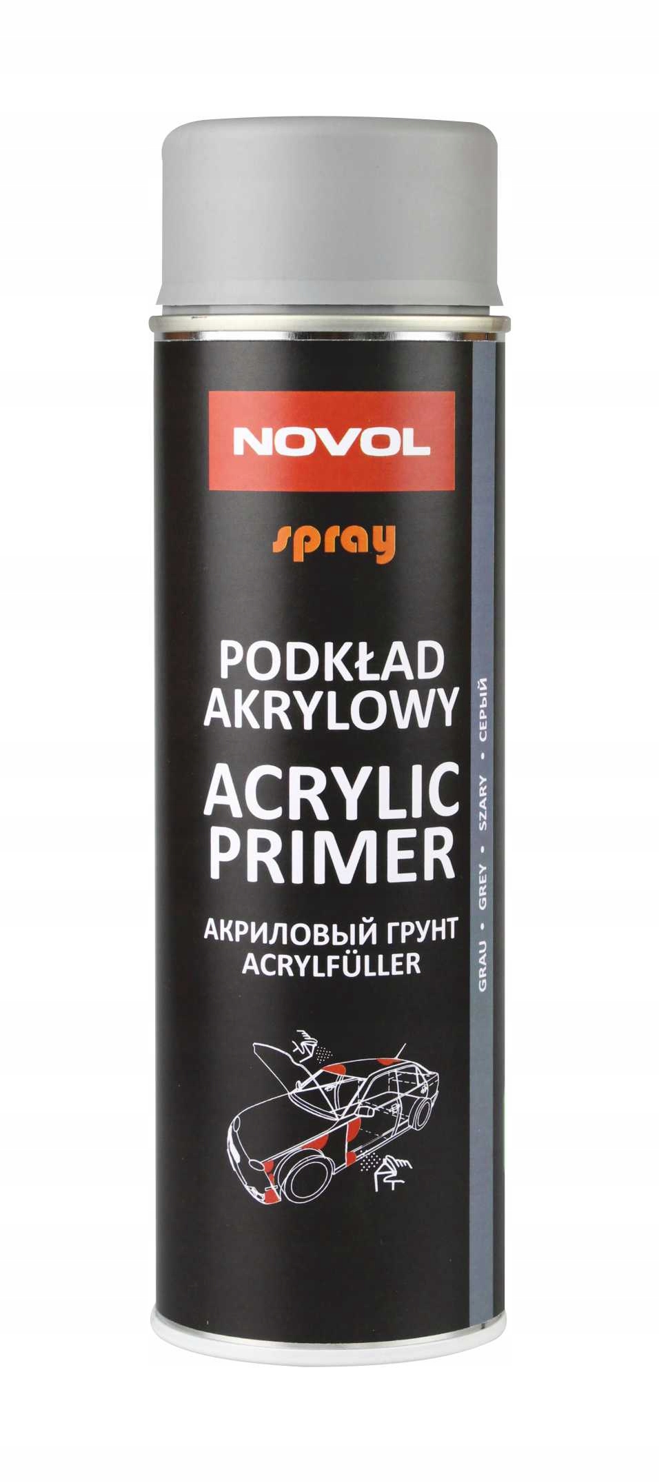 Podkład akrylowy Novol Szary 500ml spray