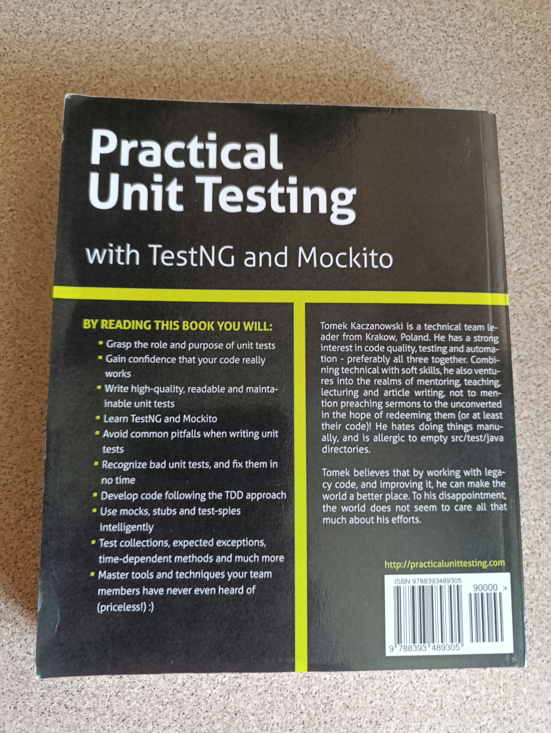 Practical Unit Testing with TestNG and Mockito. Kaczanowski [ENG][stan db-] Tytuł Practical Unit Testing with TestNG and Mockito