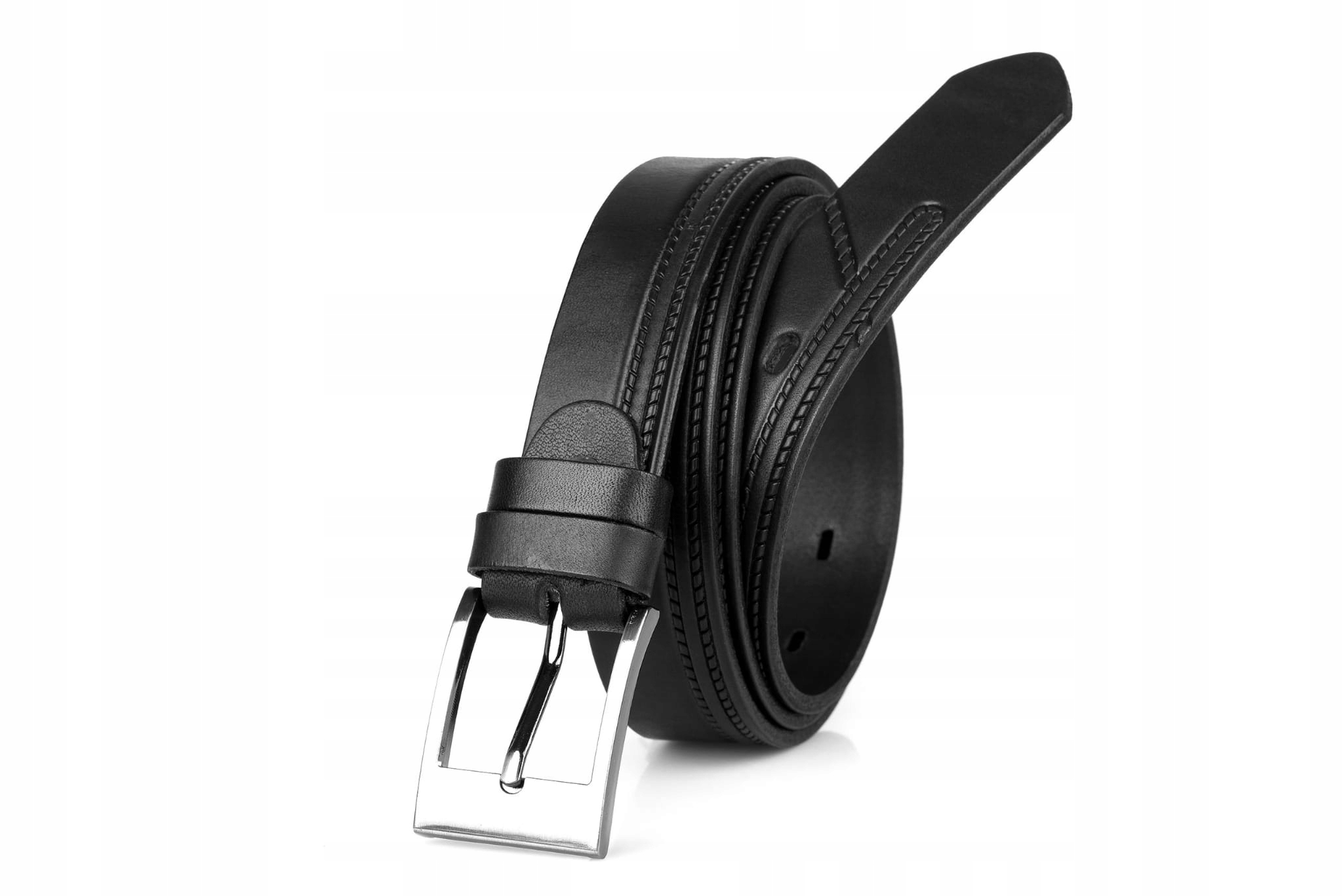 

Pasek męski skórzany klasyczny czarny 3/105 cm