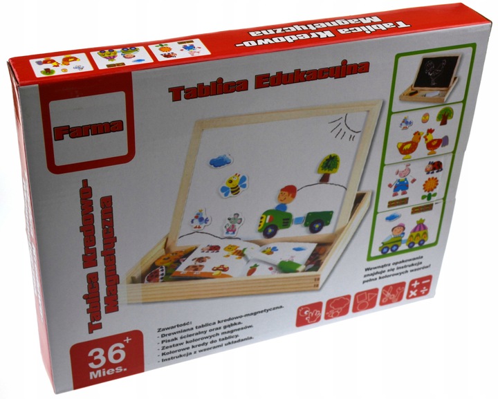 EDUKACYJNA DUŻA WIELOFUNKCYJNA TABLICA MAGNETYCZNA EAN (GTIN) 9785612132134