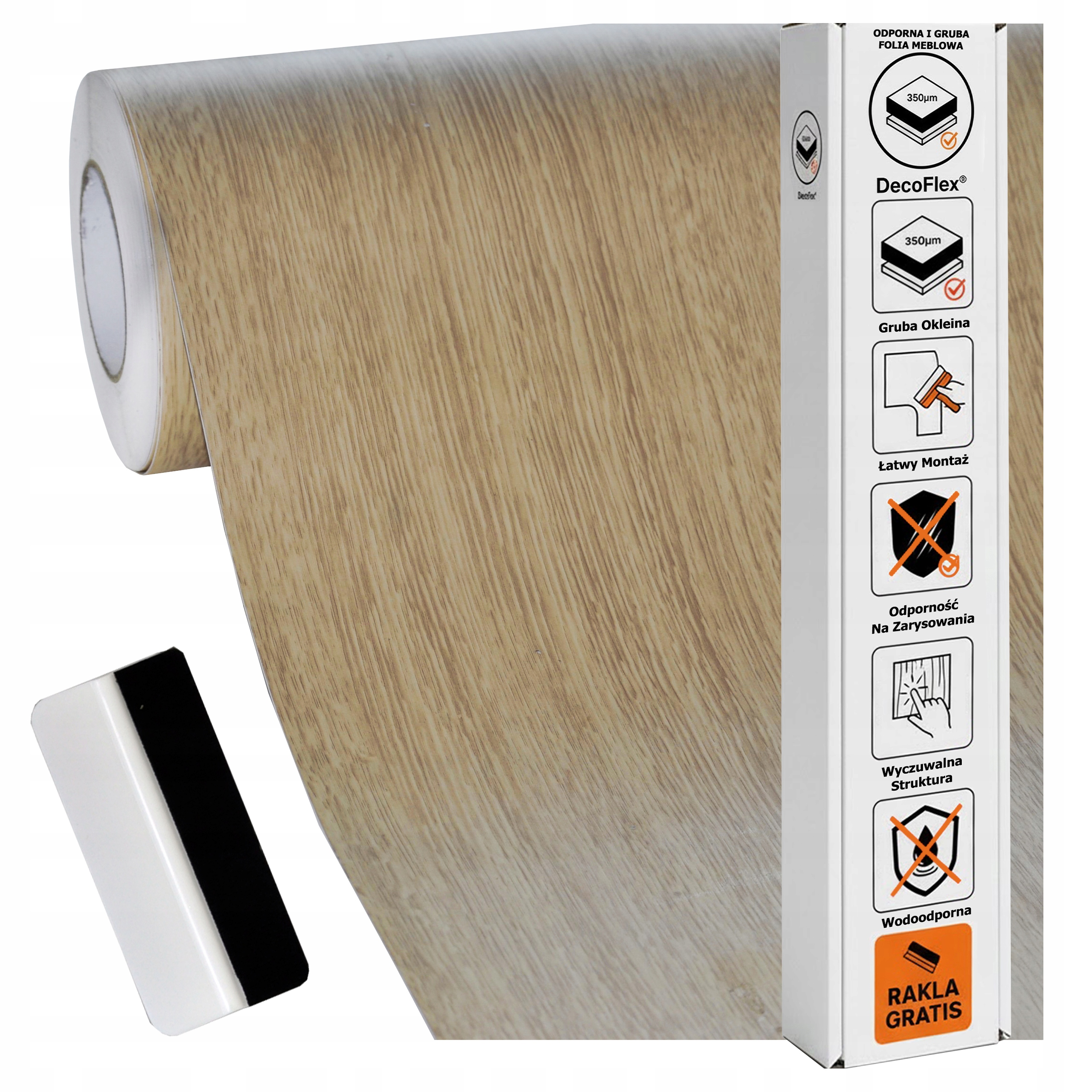 Samolepicí nábytková dýha 122 x 300 cm, deska dveří, silná struktura, dřevo