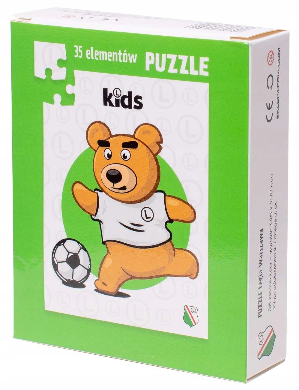 

Puzzle Legia Warszawa Miś Kazek 35 Elementów