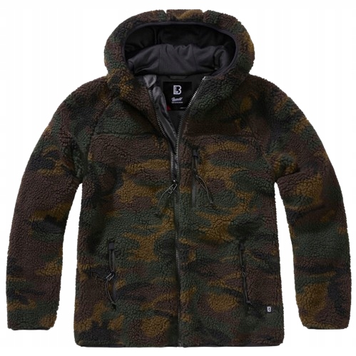 Brandit Pánská Fleecová Bunda S Kapucí Vzor Maskáčový XXL 5XL 6FA