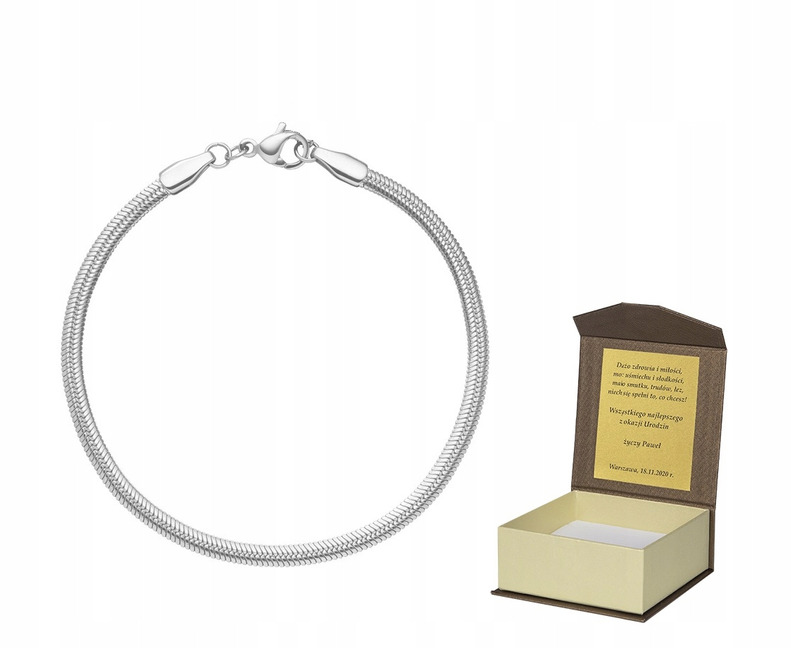 

Bransoletka srebrna 19 cm do Pandora Charms B44
