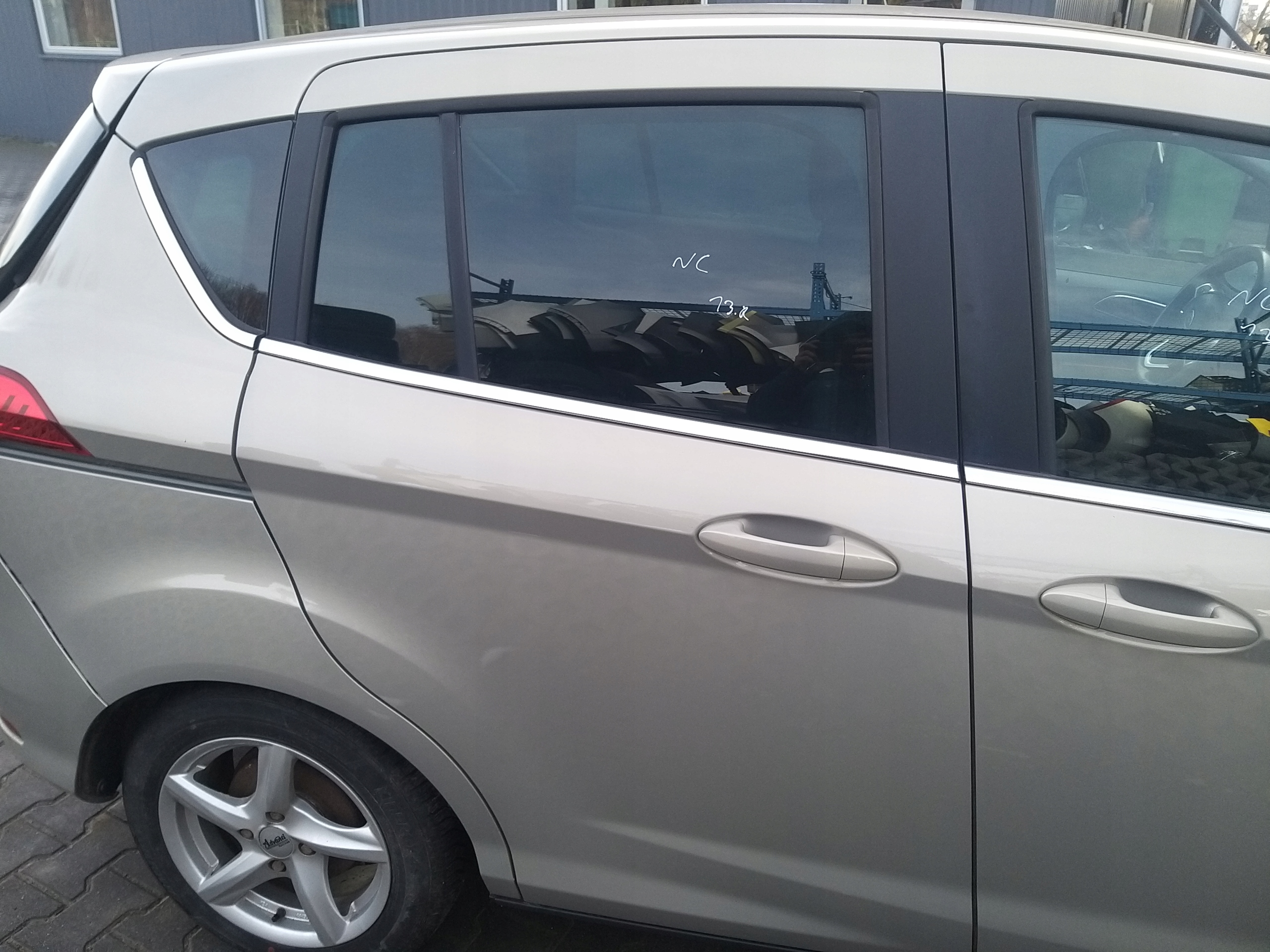 FORD B-MAX B MAX door right rear part complete colour NC