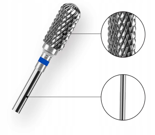 FREZ KARBIDOWY Z WĘGLIKA WALEC ZAOKRĄGLONY SREBRNY Marka inna marka