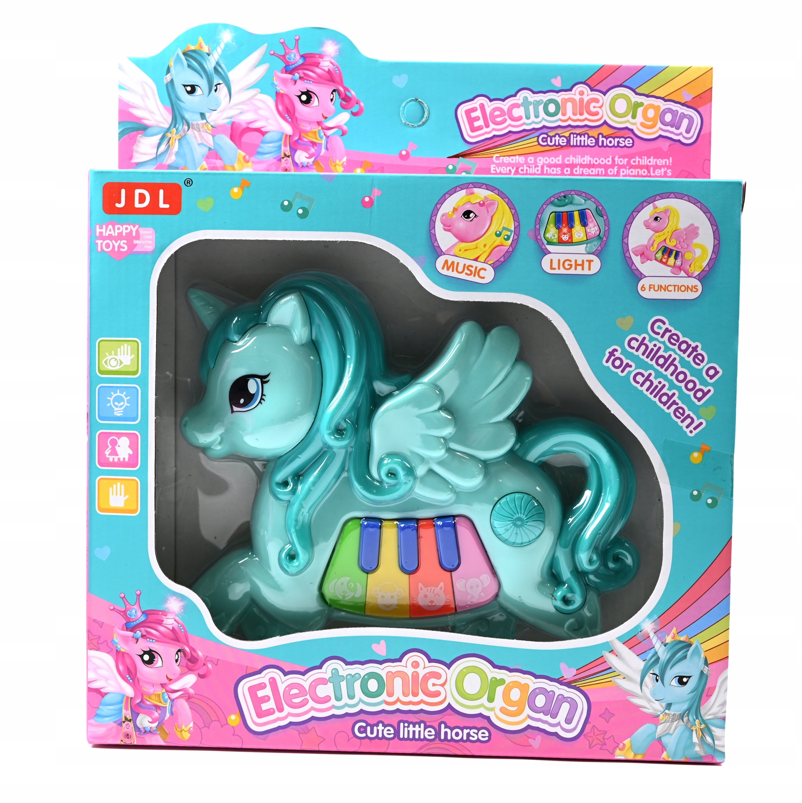 PIANINKO DLA DZIECI INTERAKTYWNY INSTRUMENT MUZYCZNE ORGANKI JEDNOROŻEC Marka Midex