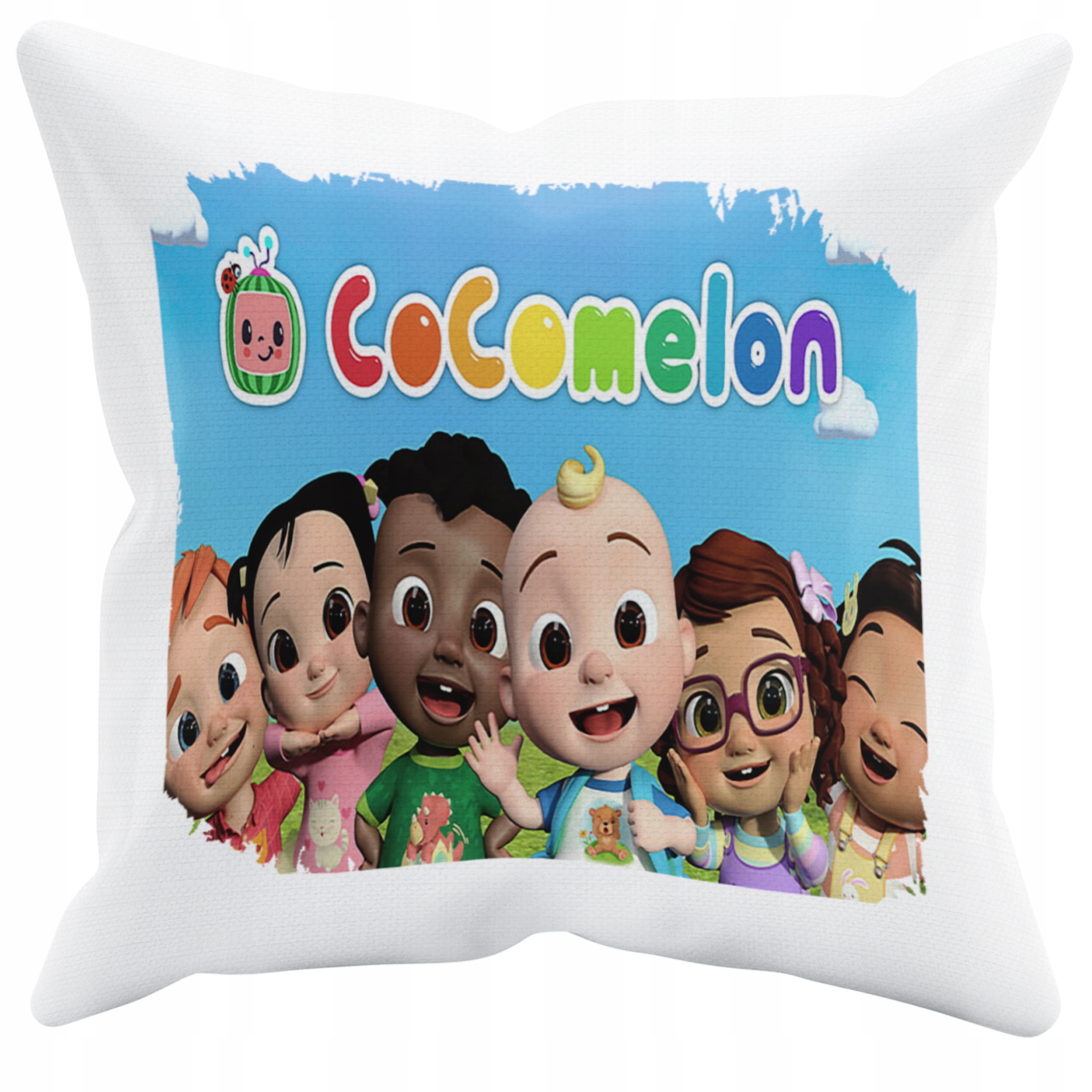 POSZEWKA NA PODUSZKĘ JAŚKA DO PRZEDSZKOLA JAY JAY + IMIĘ GRATIS Kolor dominujący biel