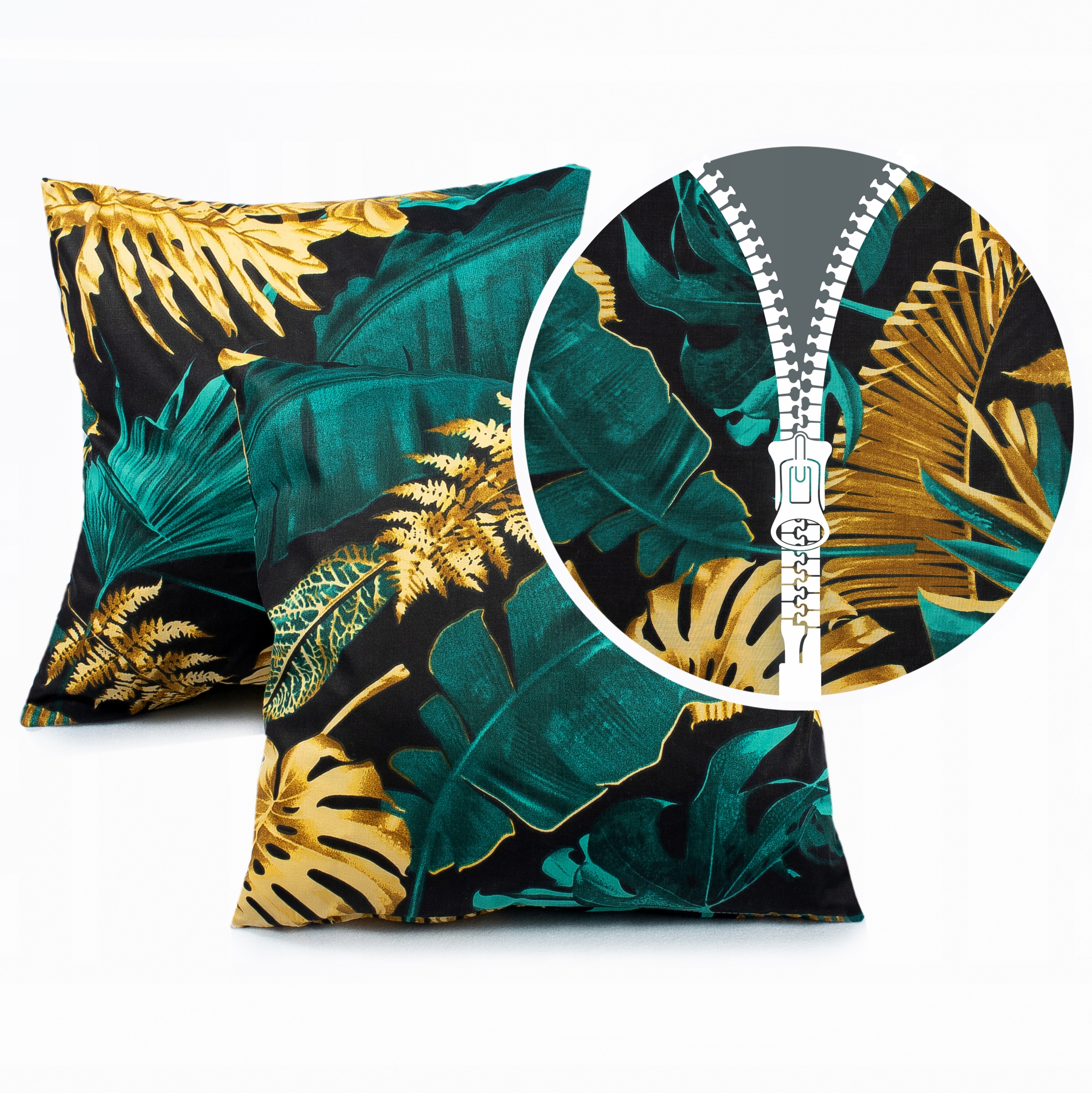 Poszewka na jaśka 40x40 bawełniana z zamkiem