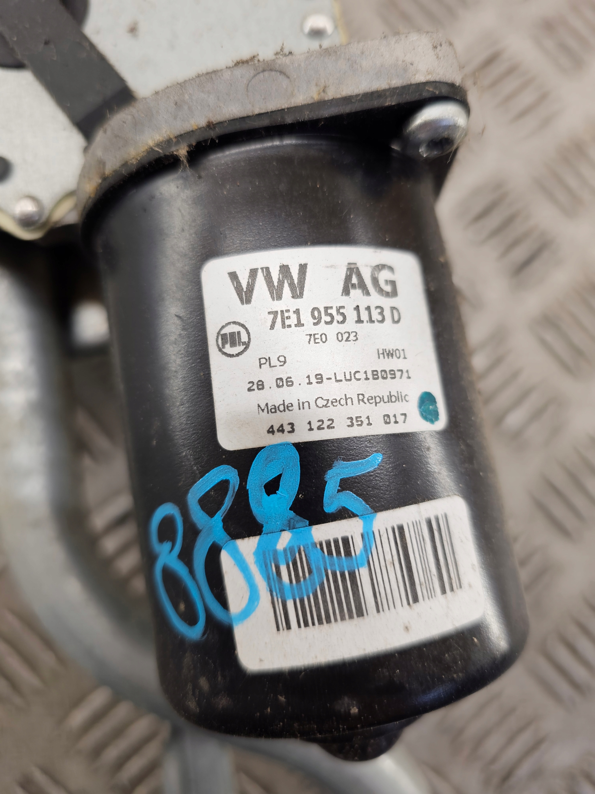 T6.1 7E Motor Wischergestänge vorne 7E1955113D