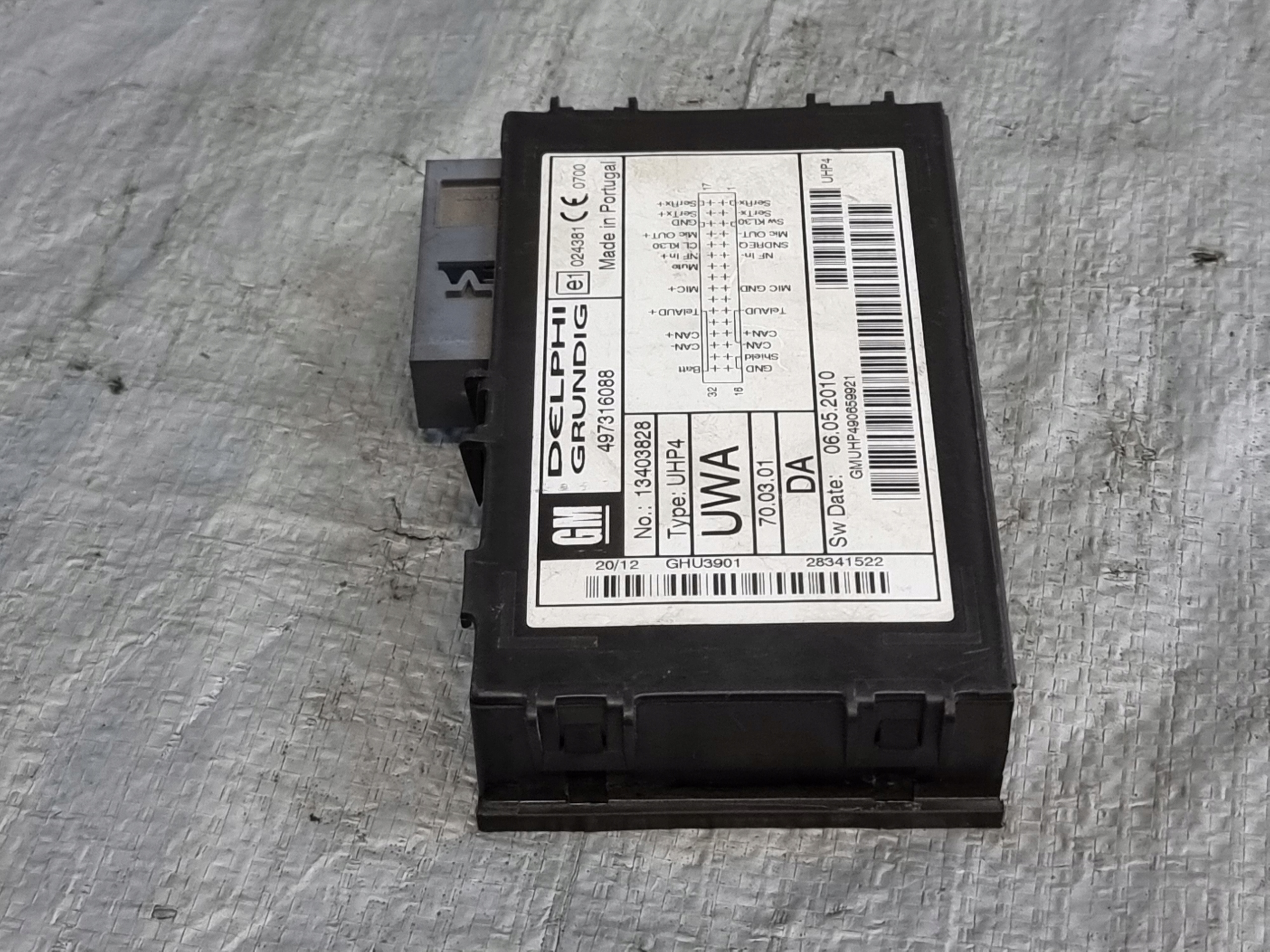 Module BLUETOOTH OE 13403828 OPEL CORSA D 12r