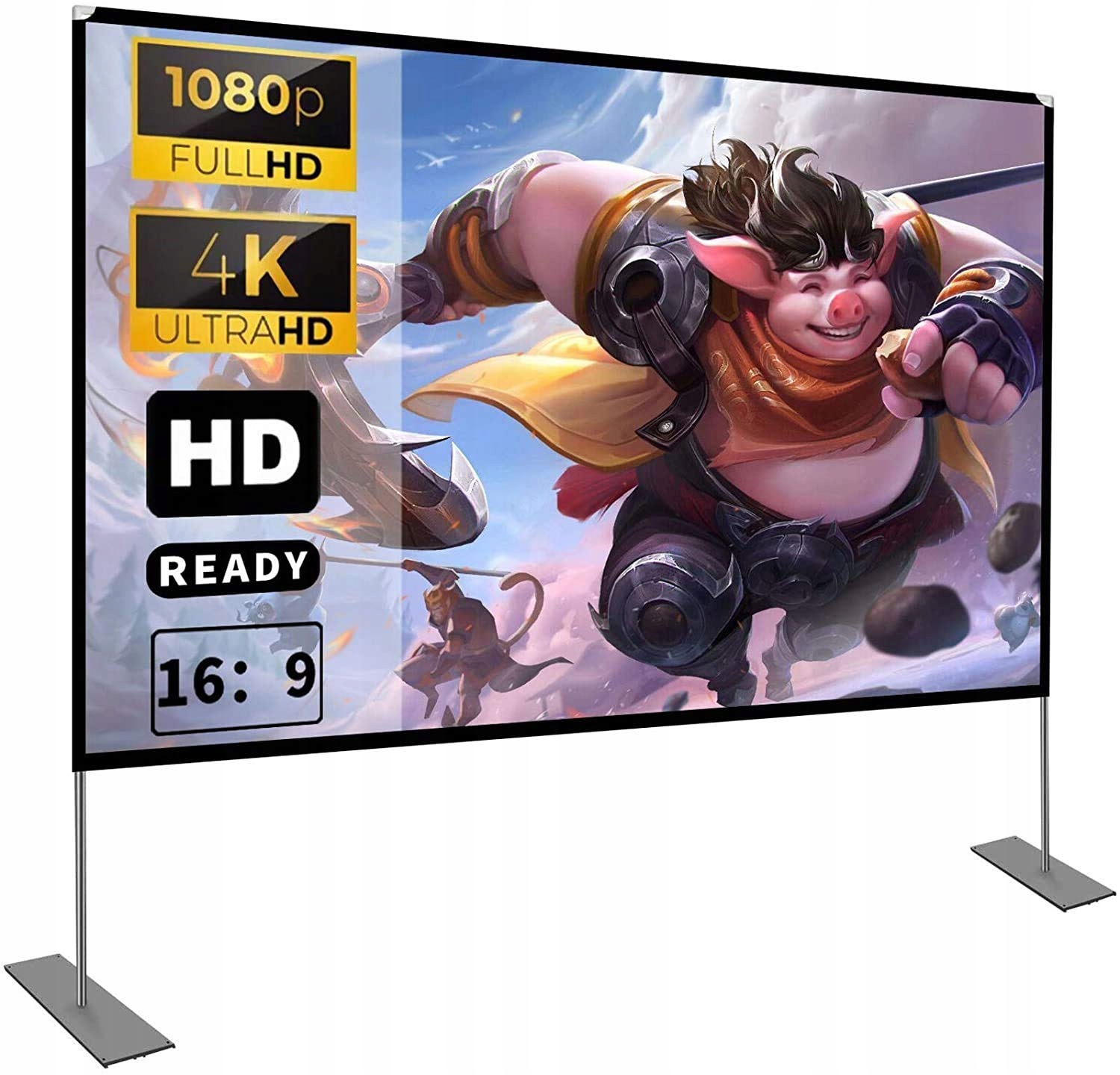 Projekční plátno 100 palců 4K 16:9 Leinwand Hoin LS-001 225 cm x 138 cm