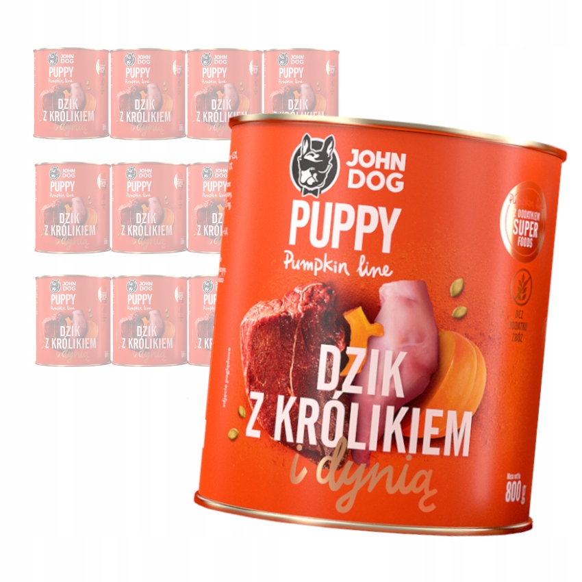 Levně John Dog Krmivo Pro Štěňata S Krmivo 12x800g