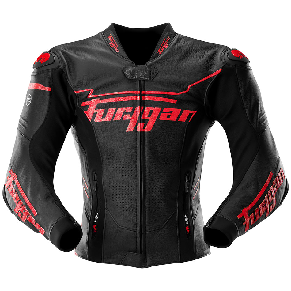 Furygan Sirius Black-Red kožená motocyklová bunda veľ.2XL