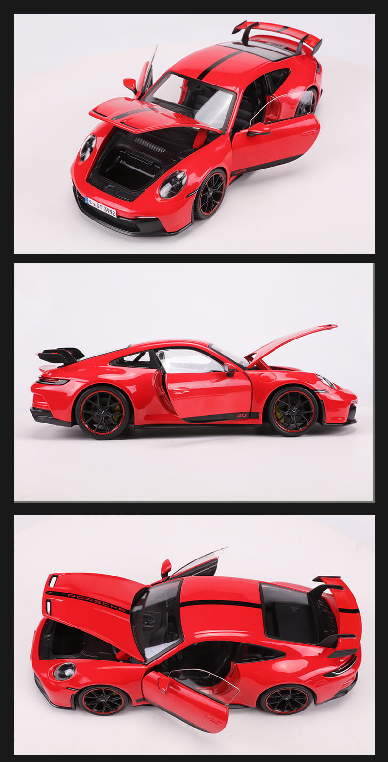 Porsche 911 (992) GT3 Coupe 2022 Maisto 1:18 Red Czerwony