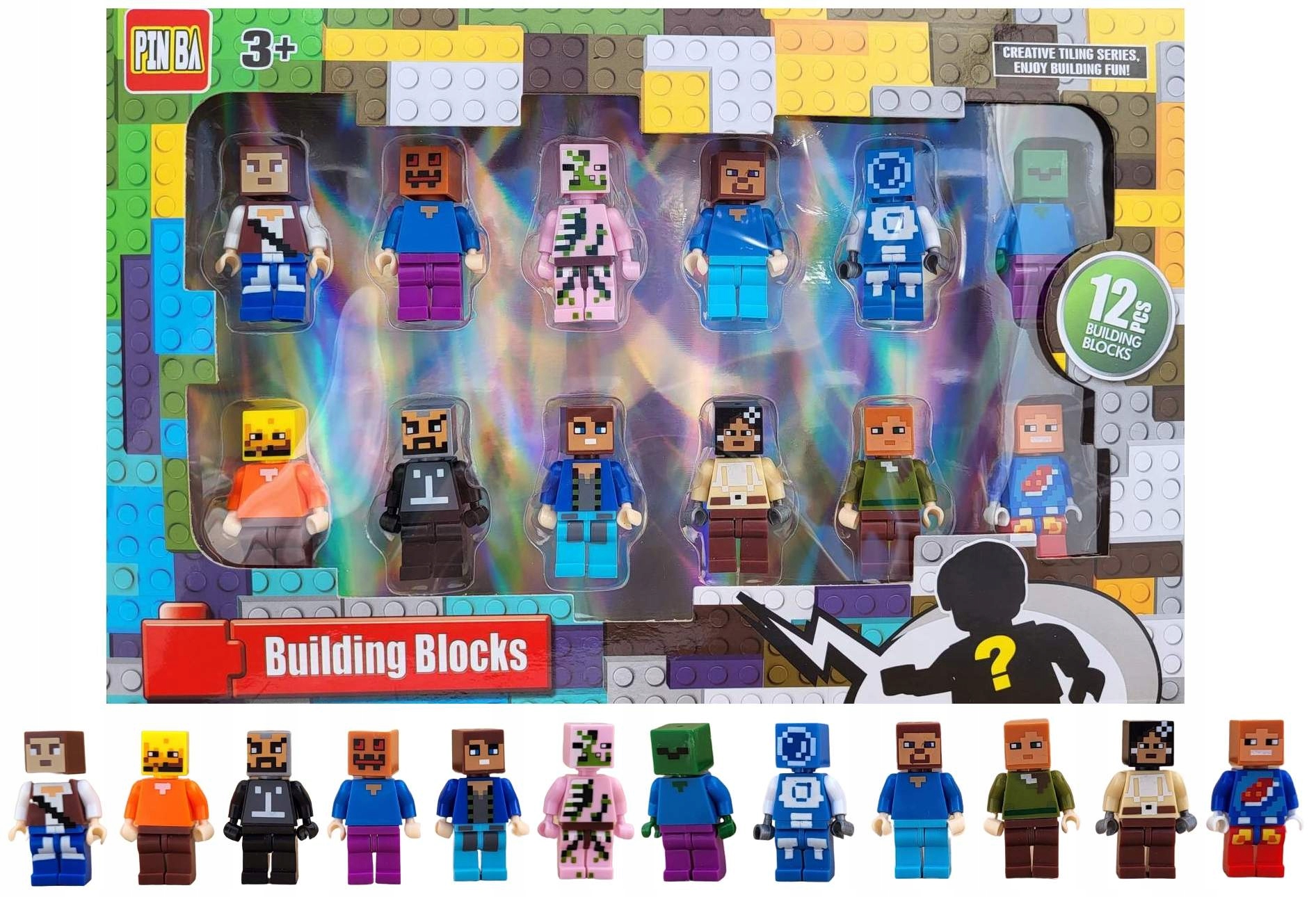 

Minecraft Zestaw 12 Figurek Klocki Figurki