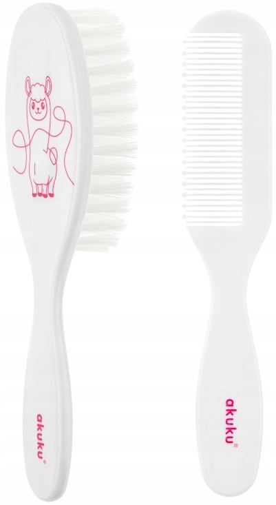 AKUKU SZCZOTKA I GRZEBIEŃ DO WŁOSÓW DLA NIEMOWLĄT EAN (GTIN) 5907644000838