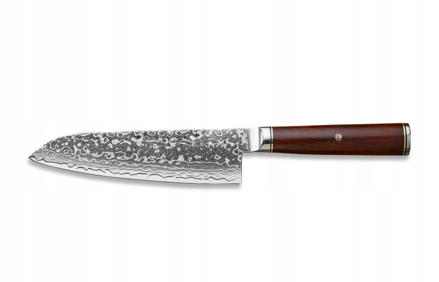 Kuchynský nôž Dellinger M390 Cocobolo, Santoku 180