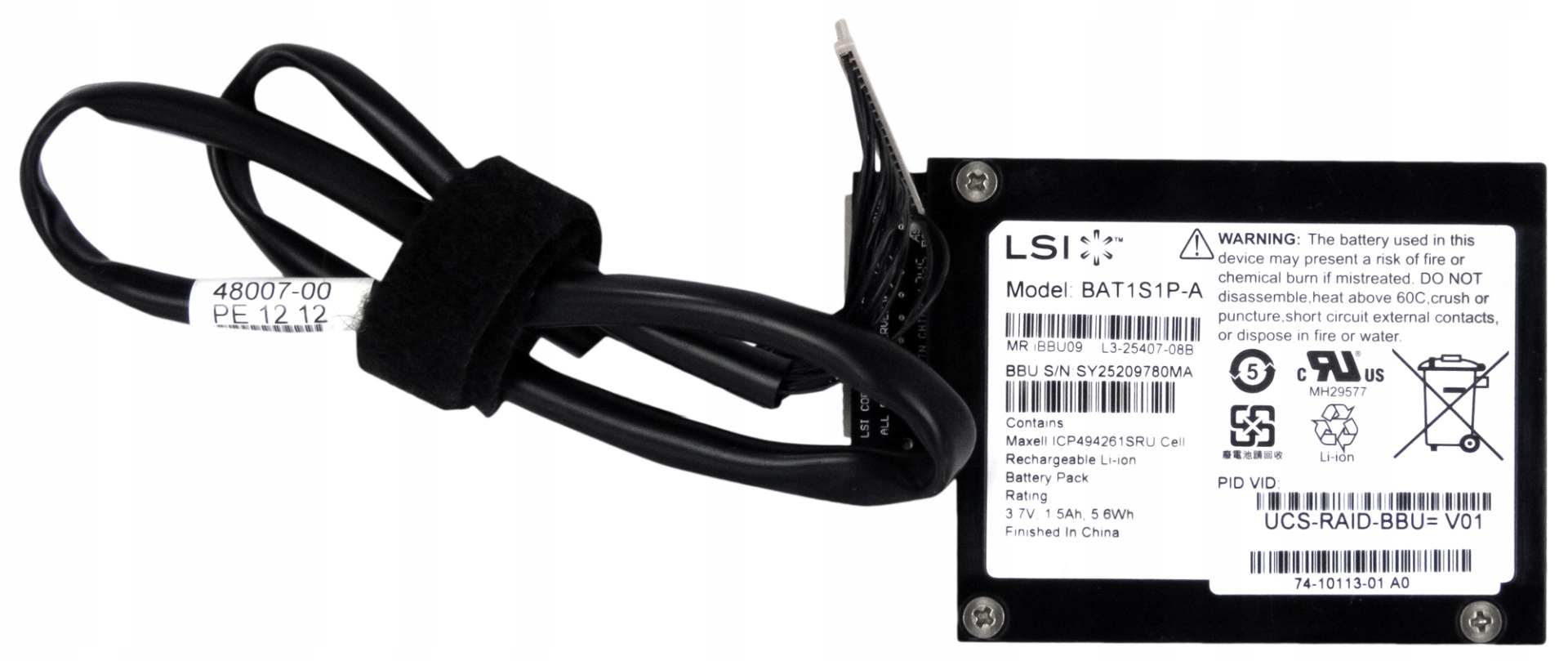 Cisco 74-10113-01 A0 3,7 V 1,5 Ah 5,6 Wh BAT1S1P-A